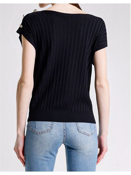 Top S/M con bottoni Met Met | M10 242MG-BLACK